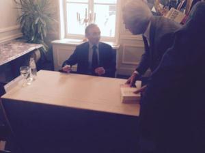 (c) twitter. Un accueil chaleureux de la part des membres du "Lorraine"