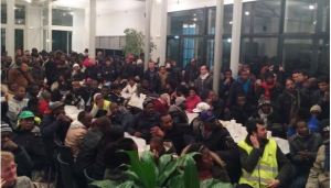 Illegalen in het parochiaal centrum van de kathedraal van Antwerpen