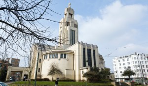 Eglise Saint-Augustin, a big churche on Altitude 100 in Vorst, an example of religious Art Deco architecture.