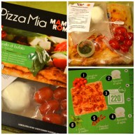Le pack "Pizza Mia", avec aliments emballés sous vide et mode d'emploi