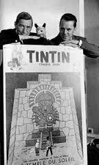 Avec Hergé et le N°1 du  "Journal Tintin"