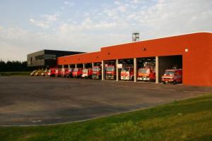 La caserne des pompiers de Nivelles où de nombreux appels sont arrivés ce jour