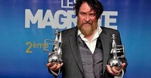 Bouli et ses 2 "Magritte" 2012, pour "Les Géants" (c) "Le Soir"