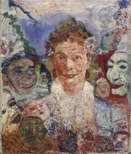 James Ensor, "Vieille Dame aux Masques", James Ensor, 1889