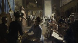 "L'Atelier du Peintre Blanc-Garin",  Dagmar De Furuhjelm, 160 x 225 cm, 1890