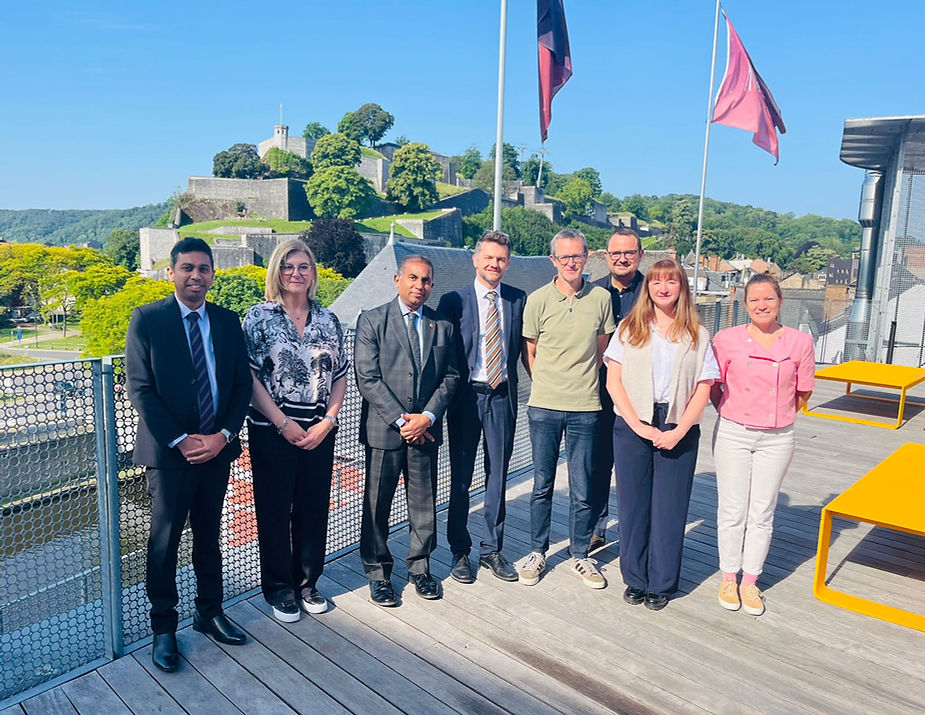 Rooftop du Delta, vue sur la Citadelle de Namur
